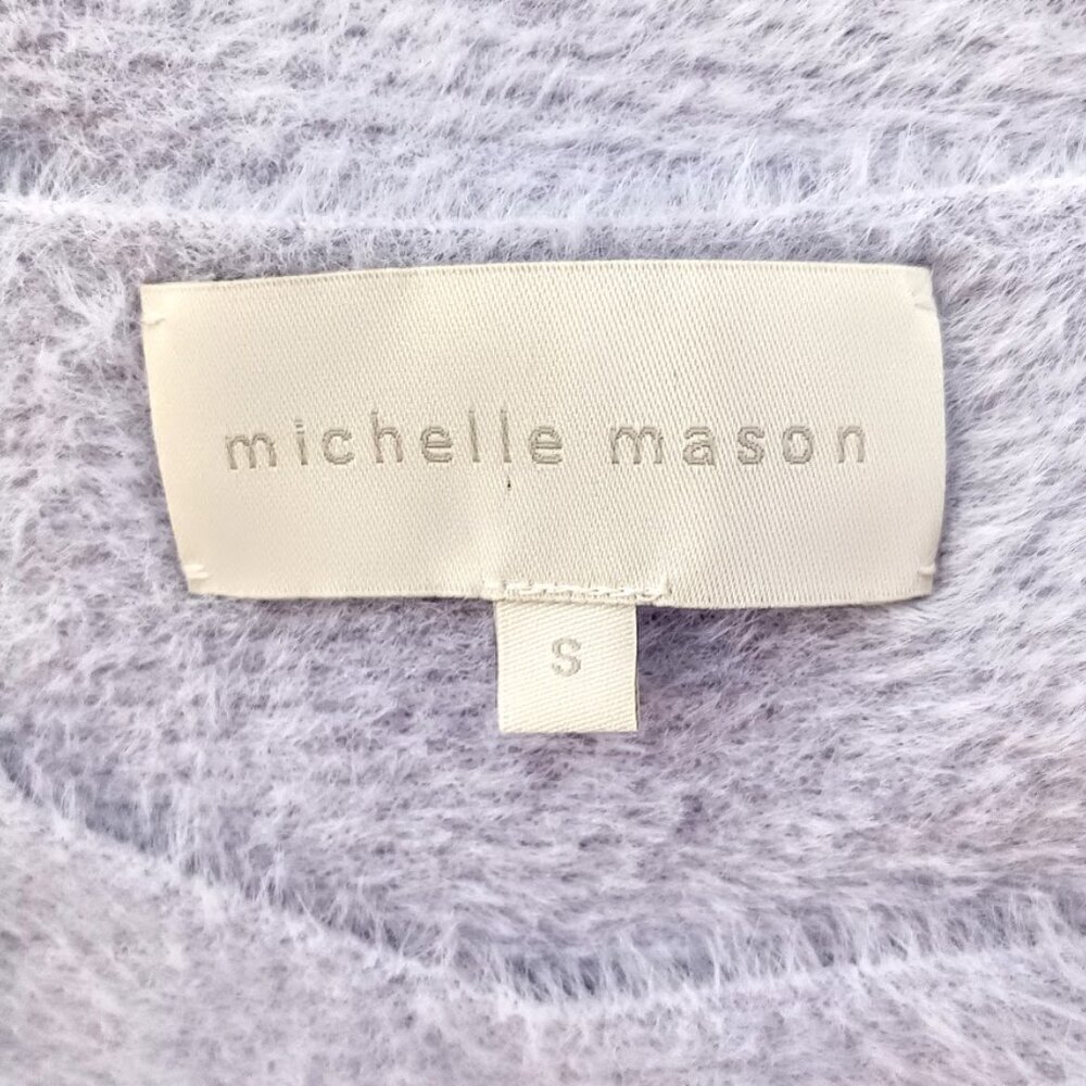 Michelle Mason Lilac Eyelash Knit Sweater — image 3 of 5